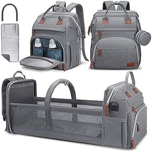 Sac à langer pour maman et bébé, sac à dos de voyage, grande capacité, tendance, résistant à l'usure, imperméable, résistant à la saleté, portable, échantillon gratuit - Product Image 2