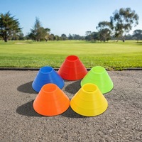 Cônes d'agilité miniatures en PE avec logo personnalisé, vente en gros, équipement d'entraînement de vitesse durable pour le football, marqueurs d'obstacles extérieurs