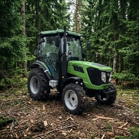 Traktor Pertanian 4WD 40HP, Mini Traktor Produktivitas Tinggi dengan Part Opsional, Dijual