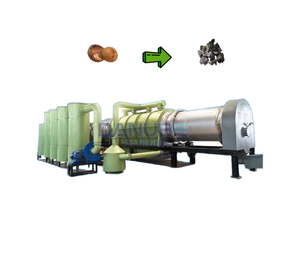 Continue le fonctionnement Matériau en poudre Sciure de bois Carboniser Four 24 Heures Four à charbon rotatif Riz Husk Carbonisation Poêle Machine - Product Image 1
