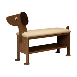 Puppy Shaped <b>Shoe</b> <b>Rack</b> Bench With <b>Storage</b> For Home Use Children Adults Elderly - Product Image 5