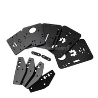 Kit de plaques acryliques DIY ACRO fabriqué par CNC pour système ACRO, 11 pièces, couleur noire
