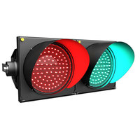 Semáforo LED de Bola Completa Rojo y Verde de 20 cm, Luz de Tráfico LED