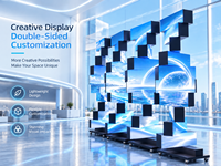 Affichage LED rotatif cinétique à 360 degrés, écran LED 3D créatif, mur vidéo