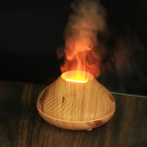 Difusor de Aroma con Diseño de Madera, Humidificador con Luz LED, Efecto de Llama, Alimentación USB, Luces Decorativas para el Hogar, 5V, 31-40 m² - Product Image 3