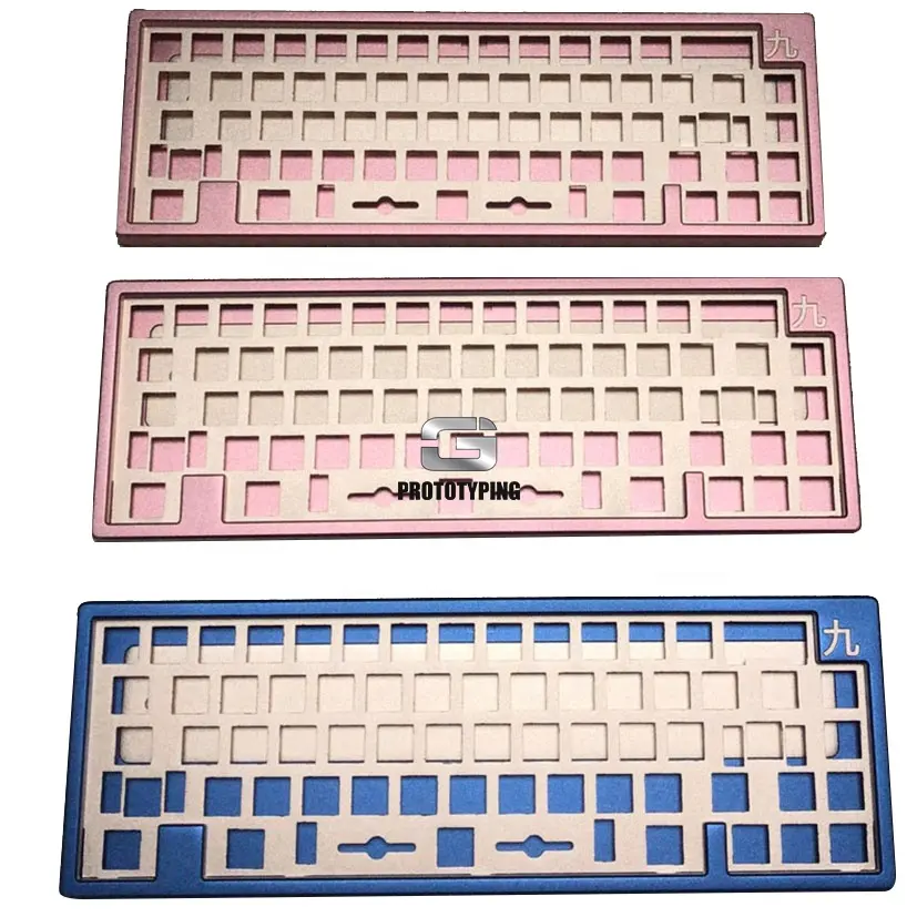 100% new custom caso de teclado de alumínio, kyuu parte do teclado personalizado, personalizado cnc serviço de usinagem