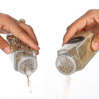 Bocaux à épices en verre avec couvercles en bambou – Contenants de qualité supérieure pour sel, poivre, herbes, épices et organisation de la cuisine