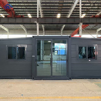 Rumah Kontainer Ekspansiabel Modern 20 40ft Mewah Tiga-dalam-Satu 2 Kamar Tidur Villa Modular Prefab untuk Resor dan Hunian