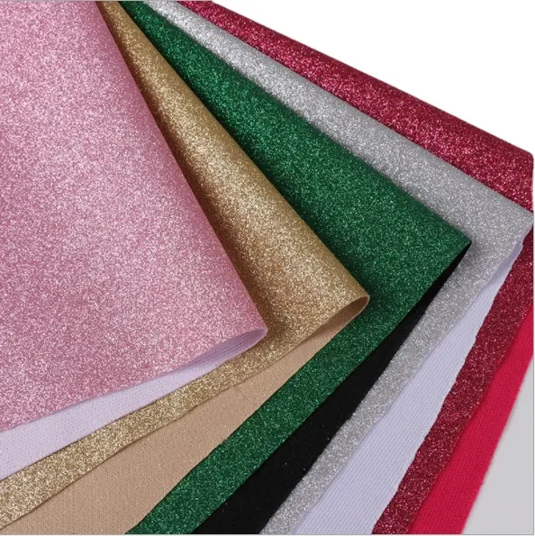 Wall covery or carpet used 54 inch extra fine glitter fabric leather