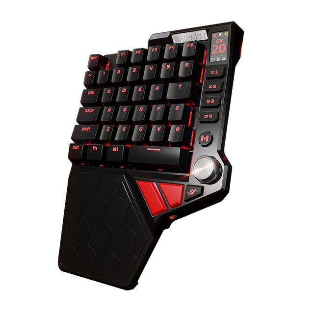 HandJoy K5 Game PUBG Mobile Mechanical Keyboard Wired with RGB Backlight One Hand Keyboard for Mobile Game Handjoy K5 Keyboard