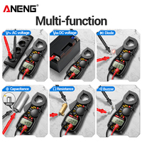Multimètre à pince numérique Aneng MT87 1999 affichages, tension AC/DC 600V, courant 400A, testeur de résistance avec fonction de maintien des données