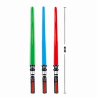 Épée laser rétractable 2-en-1 Star Wars transfrontalière avec éclairage LED RGB