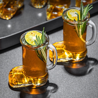 Bottes de Cowboy de luxe ensemble de verres à liqueur Mini botte en forme de tasse à bière gobelet whisky Cocktail Tequila verres à liqueur