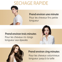 Sèche-cheveux professionnel haute vitesse, mains libres, corps en alliage d'aluminium, pliable, pour salon et hôtel