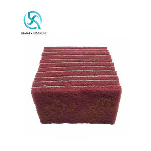 Tampons abrasifs non tissés en nylon pour le polissage manuel des sols, en polaire non tissée, pour le nettoyage et le récurage, synthétique blanc - Product Image 5