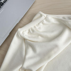 批发女童斜肩斜领针织实心休闲派对装女装长袖迷你a线修身 - Product Image 6