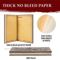 Bview Art Unique 200 pages 3D Dragon en relief Faux cuir A5 DND Notebook pour cadeau