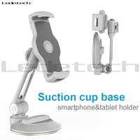 Support universel flexible en silicone à ventouse puissante, support mobile réglable à 360 degrés pour bureau, lit, verre, tablette, PC