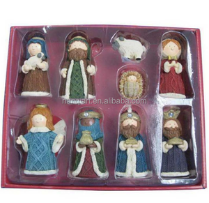 ชุดตุ๊กตาขนาดเล็กงานหัตถกรรมทำจากเรซินของขวัญวันคริสต์มาสชุดตุ๊กตาประดับตกแต่งบ้าน - Product Image 6