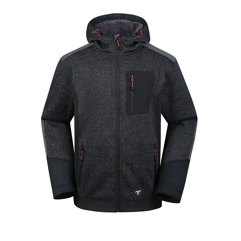 Custom logo OEM outdoor softshell jackets men high quality winter waterproof Full Zip Polar Fleece Soft Shell Jacket