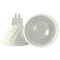 Projecteur LED en aluminium revêtu de plastique, douille de lampe MR16, lentille PC 5W 7W, couvercle en PC