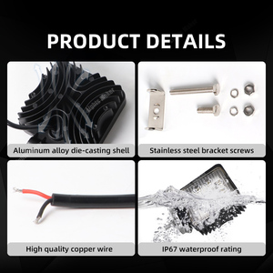 27 Wát nông nghiệp Lũ lụt/tại chỗ <span class=keywords><strong>LED</strong></span> làm việc ánh sáng vòng cho tự động Máy kéo xe tải với 52 Mét Độ dày vỏ - Product Image 4