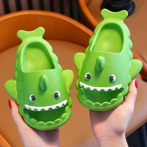 Dropshipping Service Parent-child Baby Indoor Summer Cute <strong>Shark</strong> Slipper <strong>Slides</strong> for Boys and Girls - Product Image 3