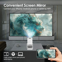 Projecteur portable HTP modèle A86 LCD Full HD 150 lumens à courte focale, design de poche, compatible Internet et 3D, idéal pour les entreprises