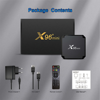Boîtier TV intelligent X96 MINI Android 11.0 pour usage familial, Amlogic S905W2 Quad Core A35, 2 Go + 16 Go, Wi-Fi, 4K, LAN 100M