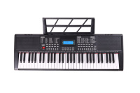 Teclado Electrónico Portátil de 61 Teclas, Piano de Plástico para Principiantes, Alta Calidad, Conexión Inalámbrica con Teléfono, Teclas Iluminadas, Altavoz Integrado