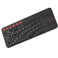 Untuk Log Tech K400 Plus Keyboard sentuh nirkabel kontrol Media mudah Touchpad bawaan untuk HTPC PC terhubung TV Chrome OS Laptop