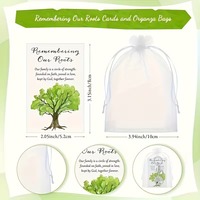Porte-clés en alliage Arbre de Vie, souvenir de mariage, anniversaire, cadeau pour invités avec étiquettes de remerciement, sacs cadeaux en organza, souvenir de fête