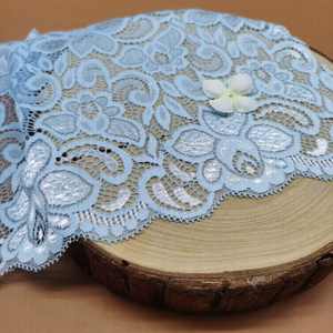 <span class=keywords><strong>Prix</strong></span> compétitif 18cm <span class=keywords><strong>Chantilly</strong></span> Tricoté Élastique Nylon Spandex Dentelle pour Robe de Mariée - Product Image 5