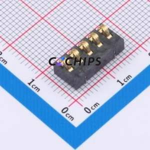 GT-BTP30005-0350B-019A Blade/Spring Contact Battery Connector SMD,P=3mm Connector Spring Contact Type 3mm 5P Vertical Mount - Product Image 1