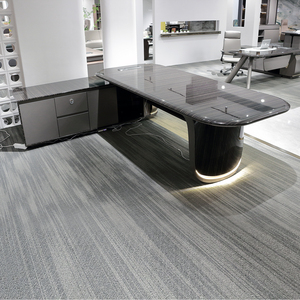 Văn phòng công nghệ cao điều hành bảng CEO quản lý MDF gỗ lấp lánh bạc grey Bàn máy tính - Product Image 6