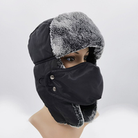 Gorros de Invierno para Hombre, Estilo Ruso, Tipo Bomber, de Aviador, con Peluche, para Caza, con Máscara a Prueba de Viento
