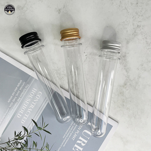 Tubo de prueba vacío de grado alimenticio, embalaje transparente de PET con tapa de aluminio - Product Image 2