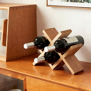 Solid Wood Multi-functional Standing Type Foldable Wine <b>Rack</b> Living Room Seasoning <b>Bottle</b> <b>Storage</b> Home Display <b>Rack</b> - Product Image 3