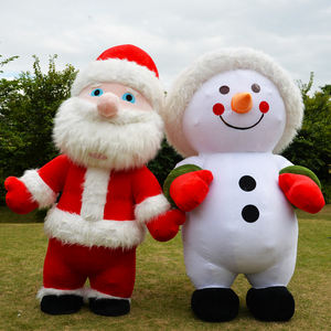 Kostum maskot manusia salju Santa Claus yang indah untuk setelan Natal dewasa - Product Image 4