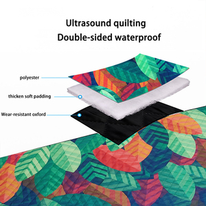 Tapis <span class=keywords><strong>de</strong></span> pique-nique pliable imperméable extra large 200x200cm, couverture <span class=keywords><strong>de</strong></span> <span class=keywords><strong>plage</strong></span> portable pour la famille, le camping et les voyages - Product Image 5