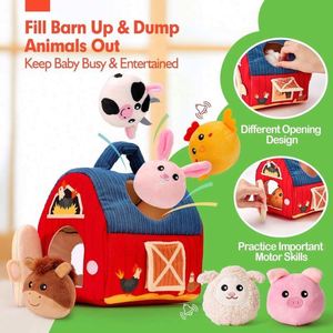 Plush Barn <b>Toys</b>, Infant and Toddler <b>Educational</b> <b>Toys</b>, Sensory <b>Toys</b> for Young Children, Farm Rattle Dolls - Product Image 2