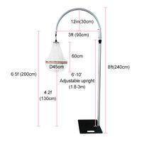 90x240cm lumière suspendue lustre support toile de fond support réglable hauteur luxe mariage fête événement dîner