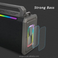 M302 Altavoz Bluetooth con Micrófono, Caja de Sonido con Micrófono, Altavoces Bluetooth Grandes para Fiestas