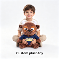 Peluche Vache Personnalisée au Design Populaire avec Logo Imprimé, Jouet en Peluche Doux Vache, Mascotte Buffle en Peluche