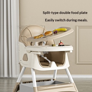 <span class=keywords><strong>Chaise</strong></span> haute multifonctionnelle en plastique pour bébé, convertible en cheval à bascule, hauteur réglable, tabouret de repas pour l'alimentation à partir de 6 mois - Product Image 3