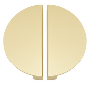 Tirador de latón plano de media luna para muebles, armarios, cajones, herrajes de latón, decoración del hogar, tirador de cocina - Product Image 5