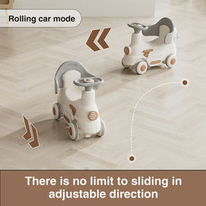 Mini <span class=keywords><strong>cheval</strong></span> à <span class=keywords><strong>bascule</strong></span> d'intérieur pour tout-petits, jouet 2-en-1 multifonctionnel, roues en plastique certifiées CE, pour les enfants de 0 à 24 mois, de 2 à 4 ans - Product Image 3