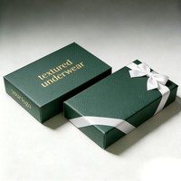 Boîte d'emballage de luxe en carton pour soutien-gorge, 2 pièces, boîte cadeau pour vêtements, boîte d'emballage en papier personnalisée pour sous-vêtements féminins