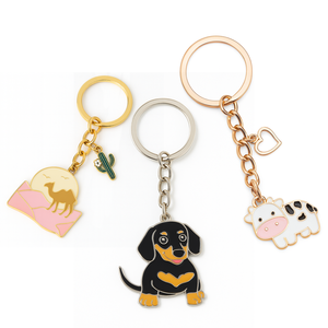 سلسلة مفاتيح الجمل الشهيرة سلسلة مفاتيح dachshond سلسلة مفاتيح بقرة مورد مصنع OEM معدني مخصص - Product Image 1