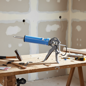 Pistola de Silicona Super Reforzada Fervi de 300 ml, Herramienta Profesional para Calafateo en Construcción y Reparación - Product Image 3